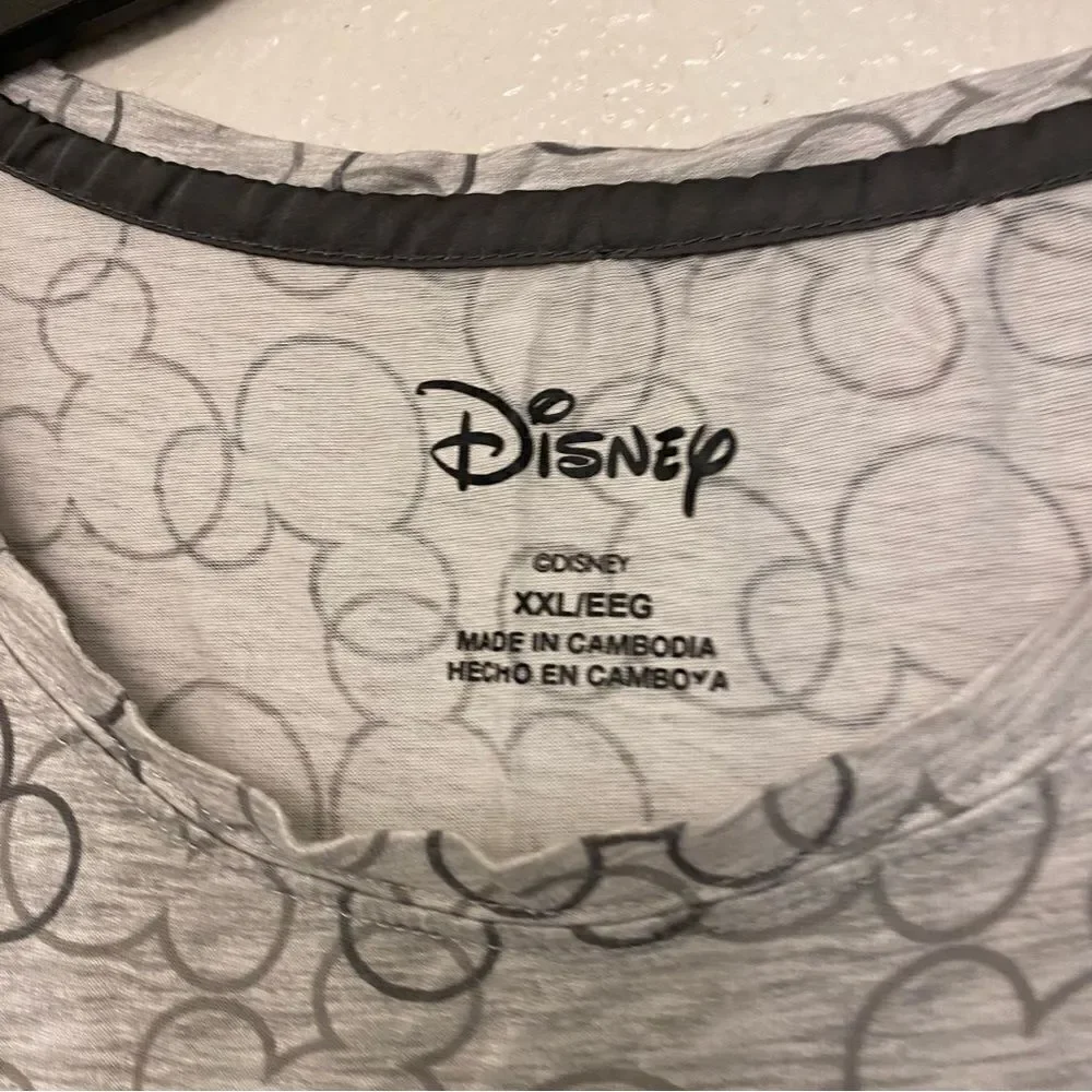 Disney Woman’s Short Sleeve Pajama Sleepwear stretch t-shirt top plus size XXL - Picture 4 of 8